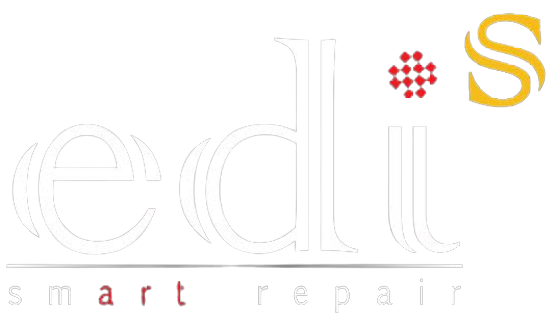 Logo Edi's Smart Repair in weiss ohne Hintergrund